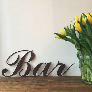 Rusted Bar Sign For Any Home Or Garden Bar