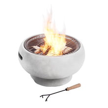 Load image into Gallery viewer, Garden Round Wood Burning Fire Pit, Outdoor Fire Bowl Log Burner
