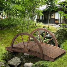 Load image into Gallery viewer, wooden wheel garden bridge
