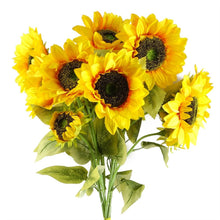Load image into Gallery viewer, Pack of 6 x 88cm Yellow Artificial Sunflower
