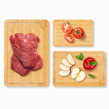 Load image into Gallery viewer, set of 3 wooden chopping board
