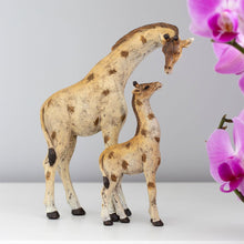 Load image into Gallery viewer, Stand Tall Giraffe Mother and Baby Ornament
