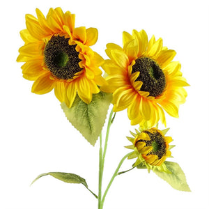 Pack of 6 x 88 cm Yellow Artificial Sunflower