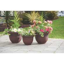 Load image into Gallery viewer, 3 Pack Brown Planters
