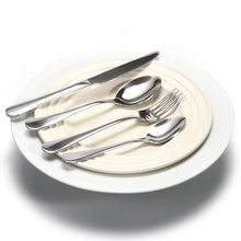 Load image into Gallery viewer, 24 piece silver cutlery set
