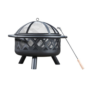 solid metal fire pit