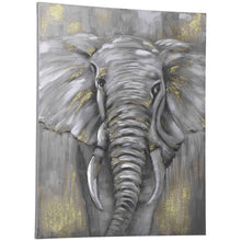 Load image into Gallery viewer, Hand-Painted Canvas Wall Art Elephant
