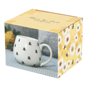 Bee Print Rounded Mug in box