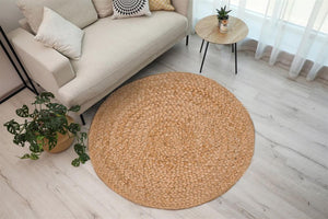 braided round rug