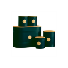 Load image into Gallery viewer, 5 Piece Kitchen Coffee Tea And Sugar Holders Set Neo Emerald Green Scandi
