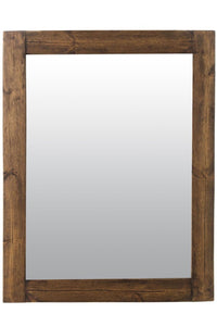 Solid Wood Farmhouse Wall Mirror