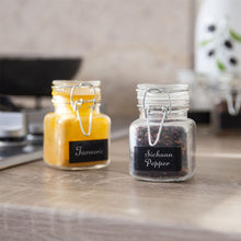 Load image into Gallery viewer, Mini Glass Spice Jars  With Self Writing Labels- Pack of 12 | M&amp;W
