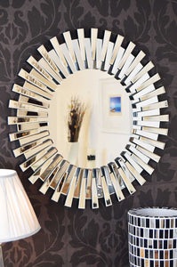 modern round wall mirror