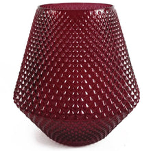 Load image into Gallery viewer, red diamond shape vase
